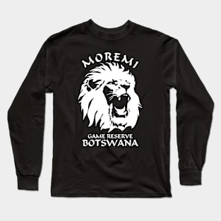 Moremi Game Reserve - Botswana | Lion Face Long Sleeve T-Shirt